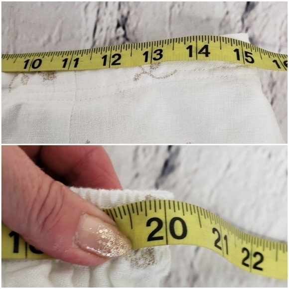 Studio Works Linen Capri Pant and Shirt Set PL Ivory and Taupe EUC - Picture 11 of 16